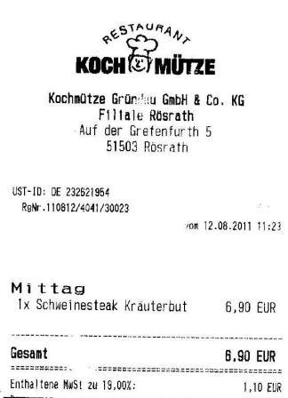hicn H�ffner Kochm�tze Restaurant